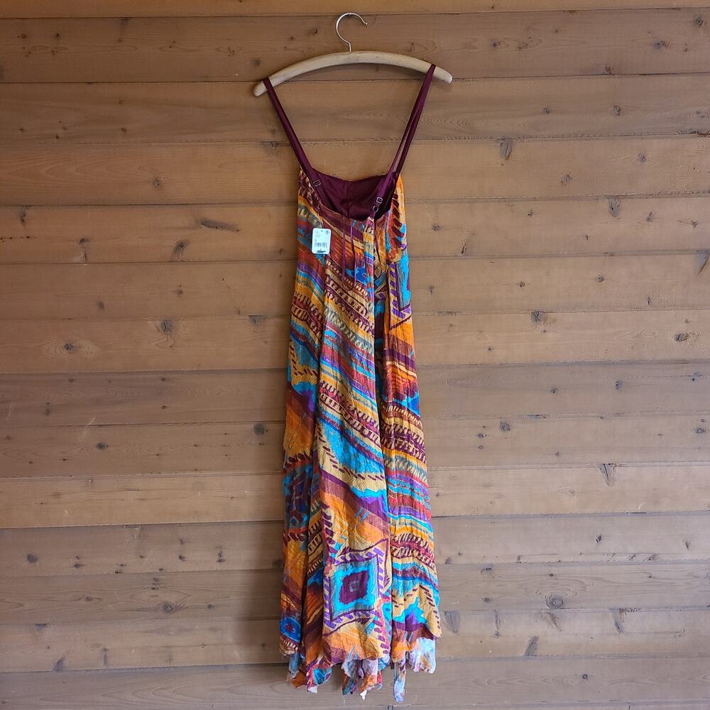 Free People Sahara Dress NWT Rare Desert Boho Western Serape Rodeo Hippie Tribal - Picture 3 of 7